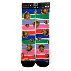 Odd Sox Chucky Child’s Play Crew Socks Mens Womens 80s Horror Movie Novelty Gift